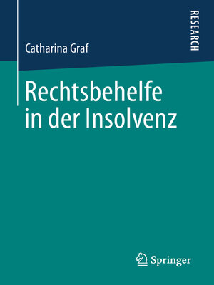 cover image of Rechtsbehelfe in der Insolvenz